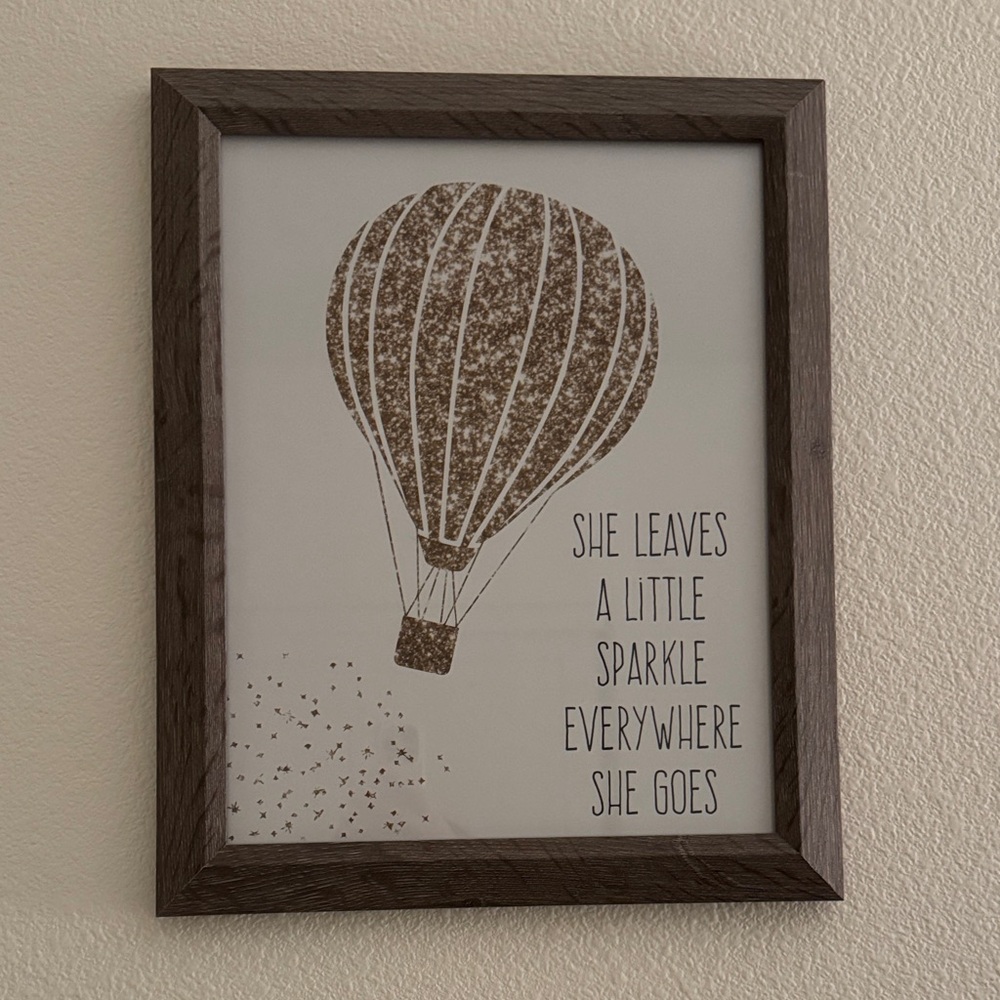 She Leaves A Little Sparkle Everywhere She Goes Framed Wall Art